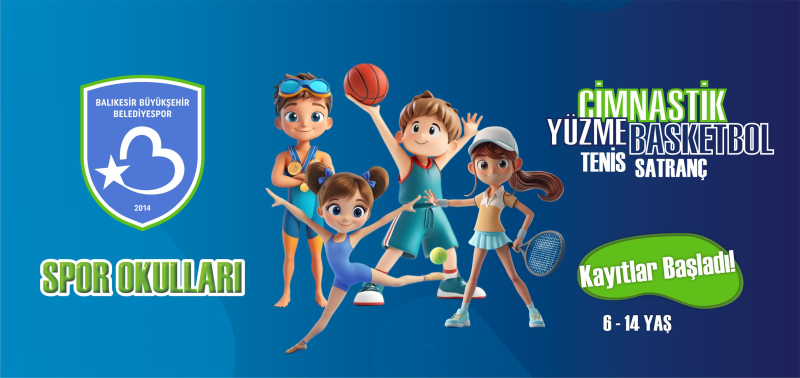 BALIKESİR BÜYÜKŞEHİR BELEDİYESPOR SPOR OKULLARI BAŞLIYOR..